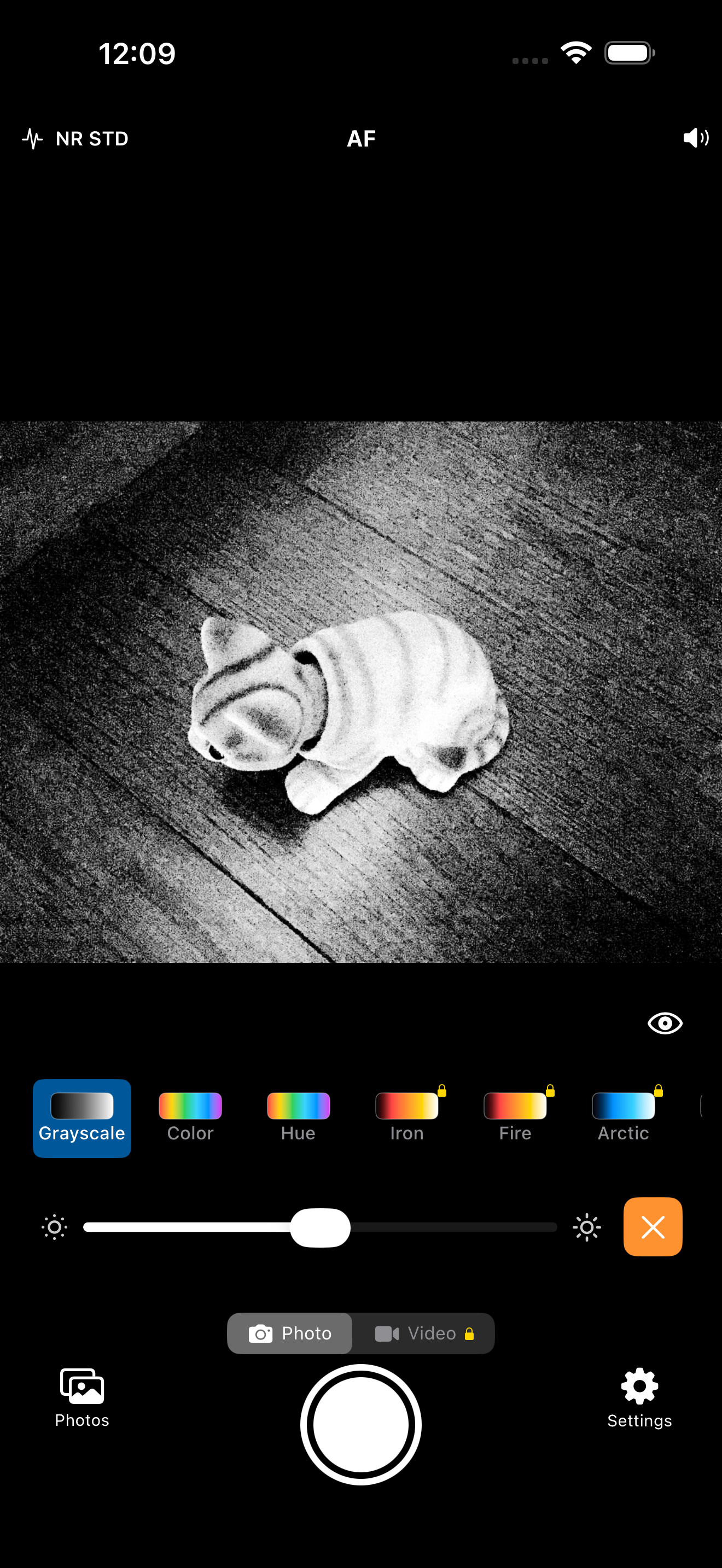 InfraredCamera live camera screen